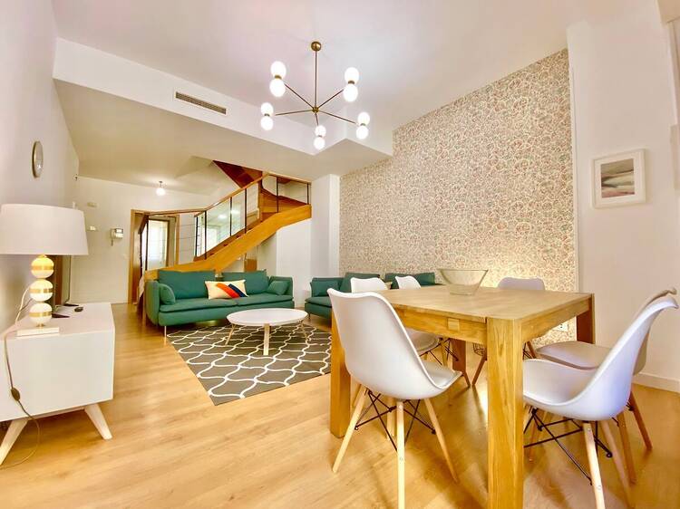 The fancy three-bed apartment in the historic centre