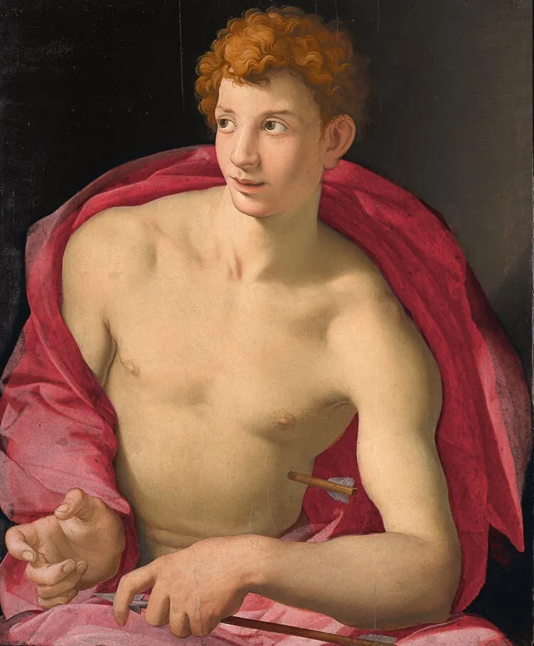 Retrato de un joven como san Sebastián, c. 1553. Bronzino (Agnolo di Cosimo di Mariano)