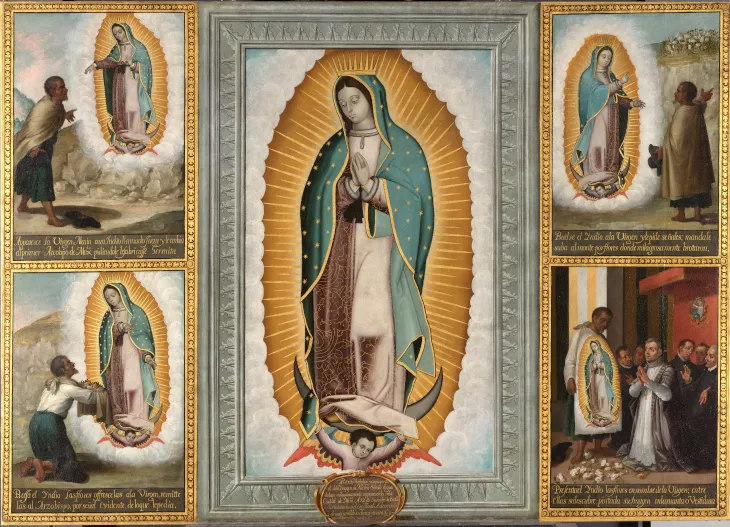 Imagen y apariciones de Nuestra Señora de Guadalupe, José Juárez. Museo del Prado