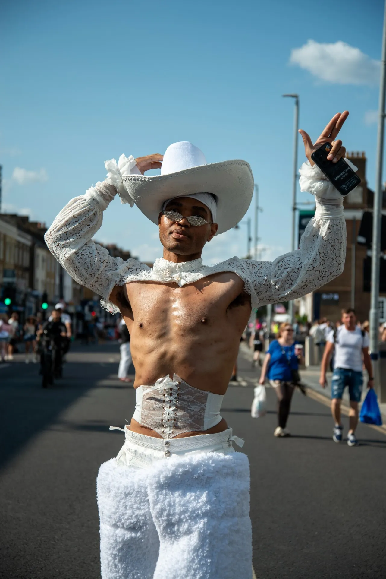 Beyoncé fans in London on the Cowboy Carter Tour 2025