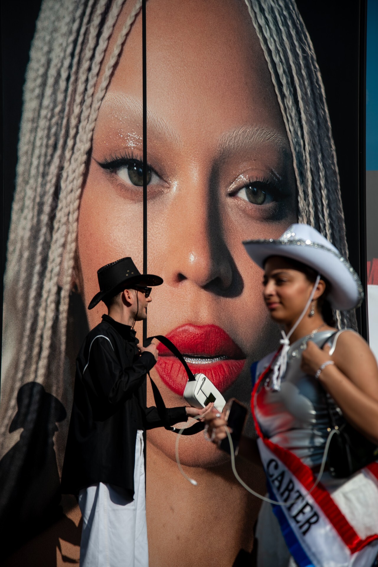 Beyoncé fans in London on the Cowboy Carter Tour 2025