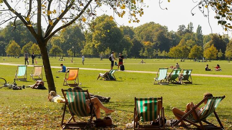 Hyde Park, London, in the sunshine