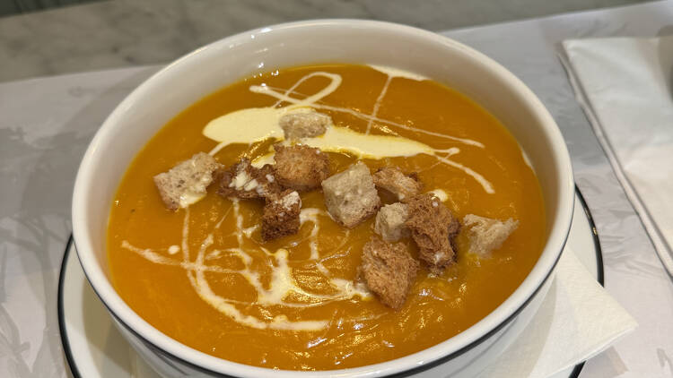 Creamy Pumpkin Soup at Coco Demaría Creamy Pumpkin Soup at Coco Demaría