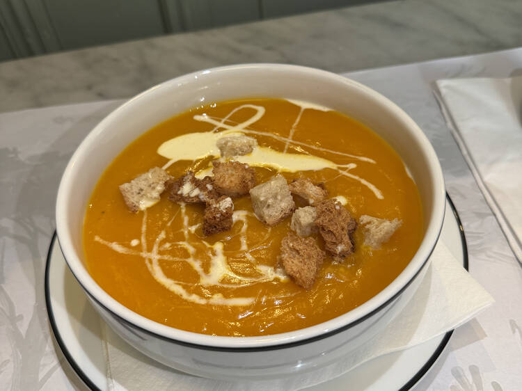 Creamy Pumpkin Soup at Coco Demaría Creamy Pumpkin Soup at Coco Demaría