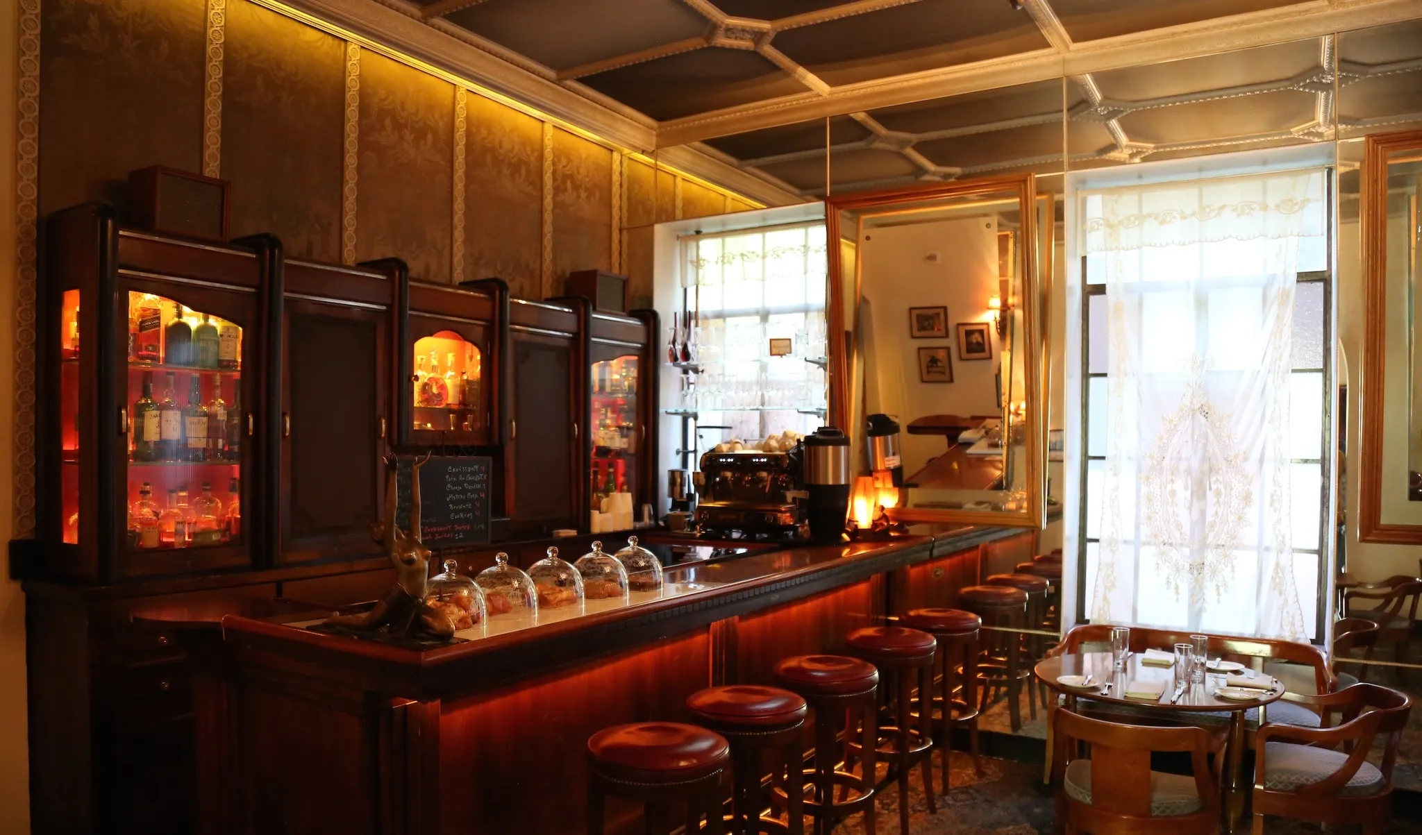 Lobby bar at the Chateau Marmont