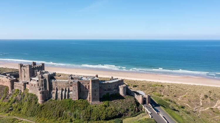 Bamburgh Beach in Northumberland