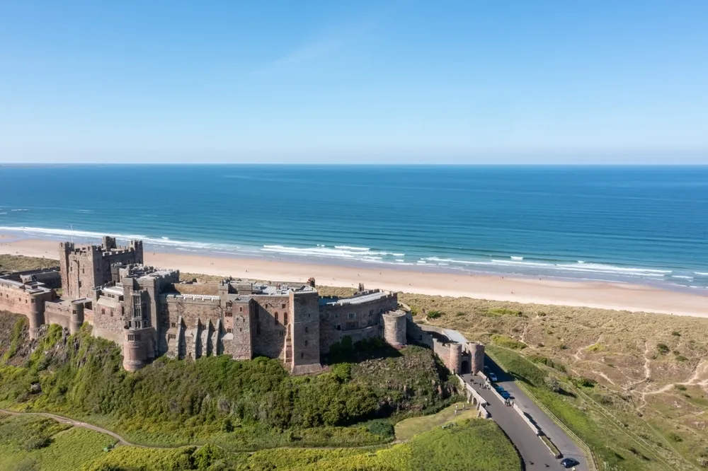 Bamburgh Beach in Northumberland