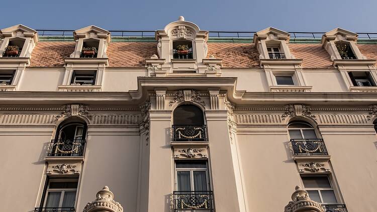 Hotel Negresco (1913) is famous luxury hotel and restaurant Le Chantecler on Promenade des Anglais in Nice, a symbol of Cote d'Azur. Hotel, designed by Henri Negrescu. 