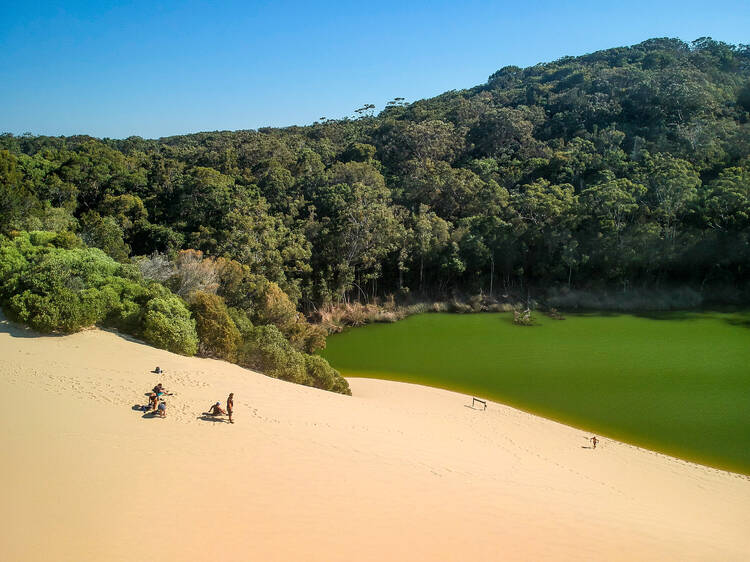 Go for a dip in Lake Wabby