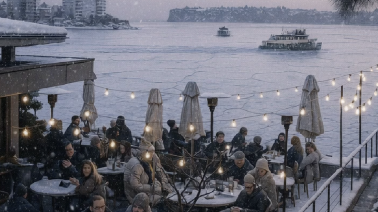 Manly Pavilion ski pop-up