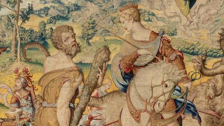 Iconografía del mal. Tapices de los pecados capitales (Galería de las Colecciones Reales).