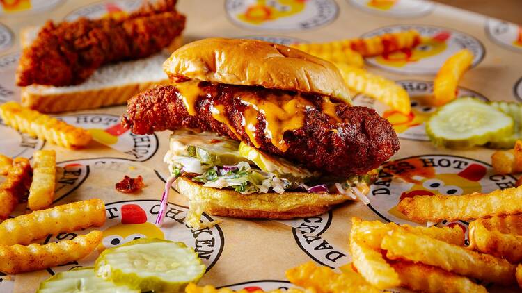 Dave’s Hot Chicken slider