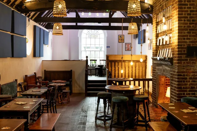The inside of the Borough Beer House