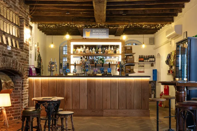 The inside of the Borough Beer House