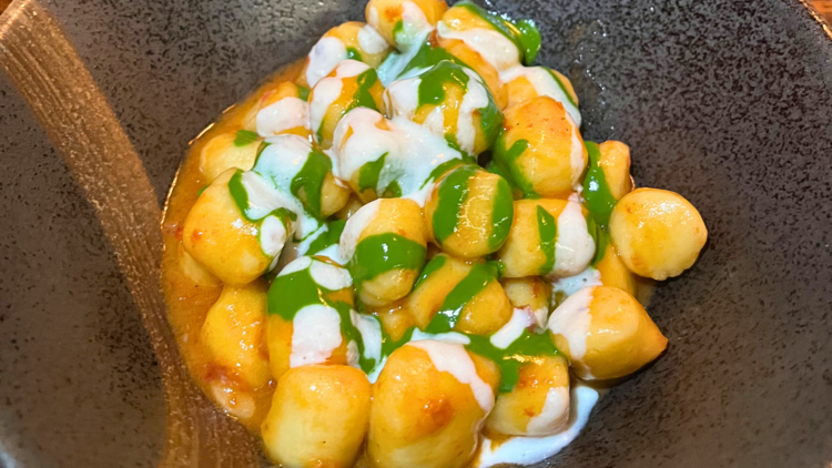 Gnocchi with sauce