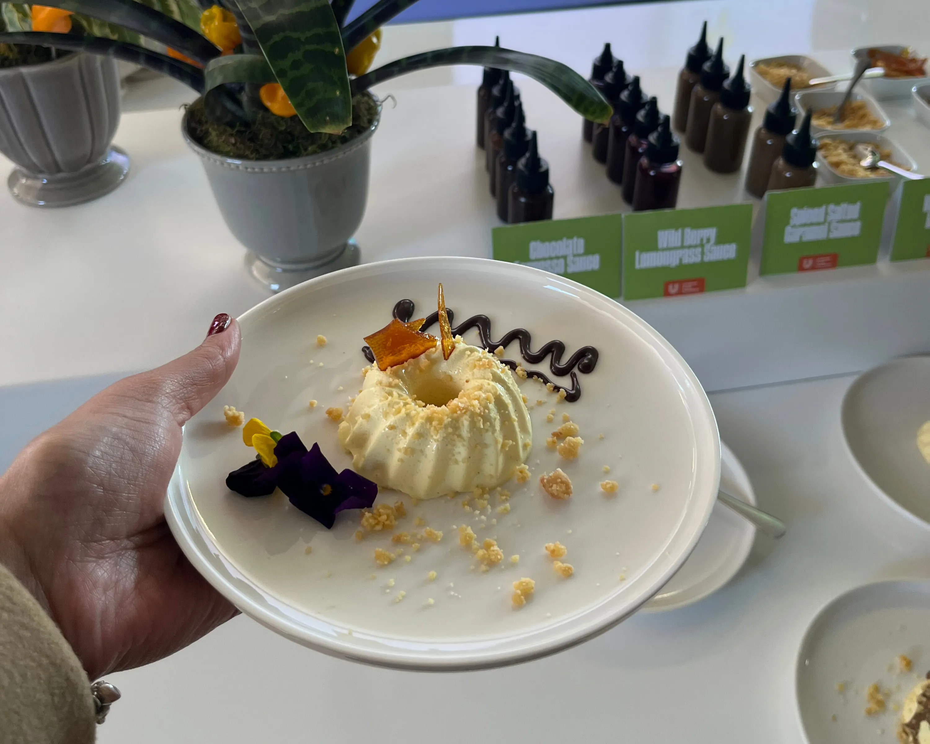 My Diner Designed crème brûlée from the Future Menus 2025 Launch