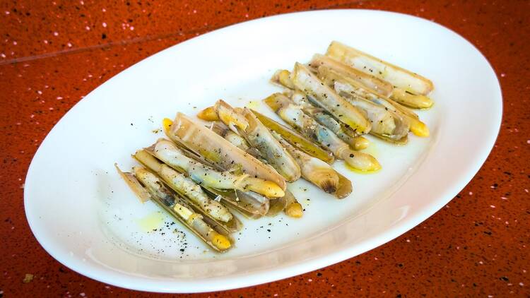 Navajas a la plancha del Bar Super 