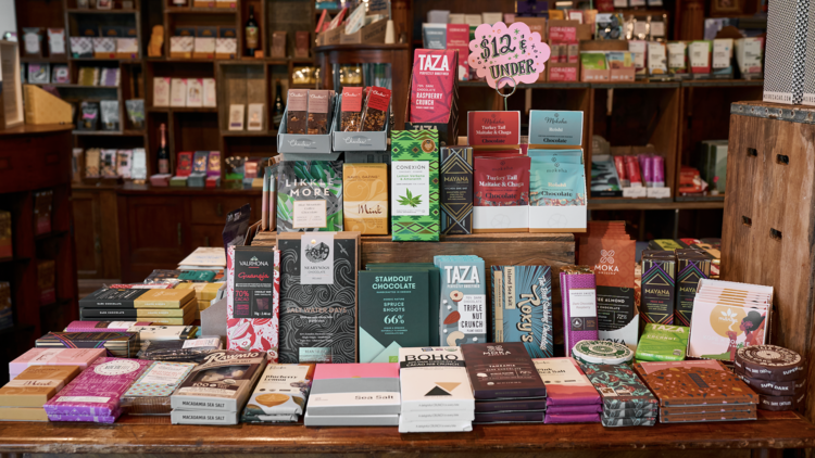 The Chocolate Dispensary Chocolate bars at the Chocolate Dispensary.