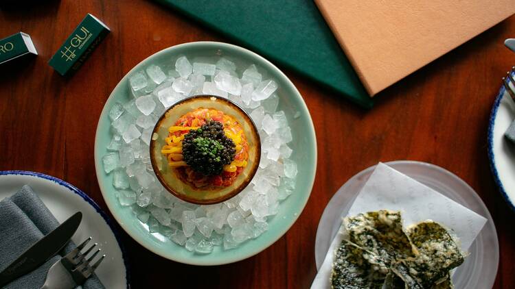 Caviar over ice