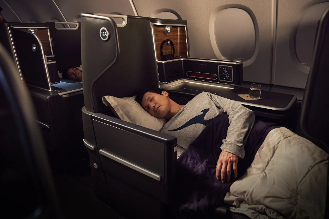 Qantas business class sleeper