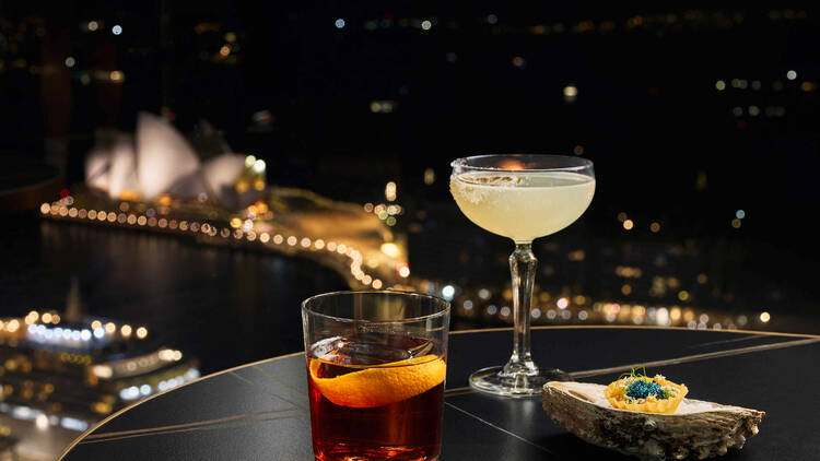 Cocktails at night