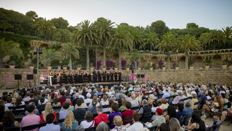 Park Güell, cinema, estiu