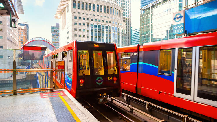 DLR train in London