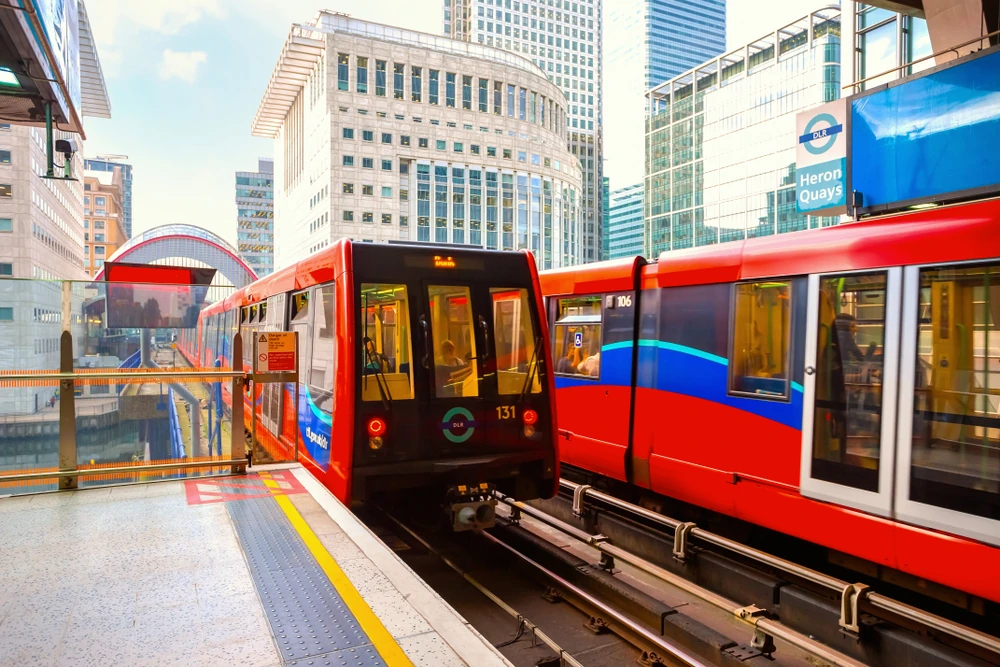 DLR train in London