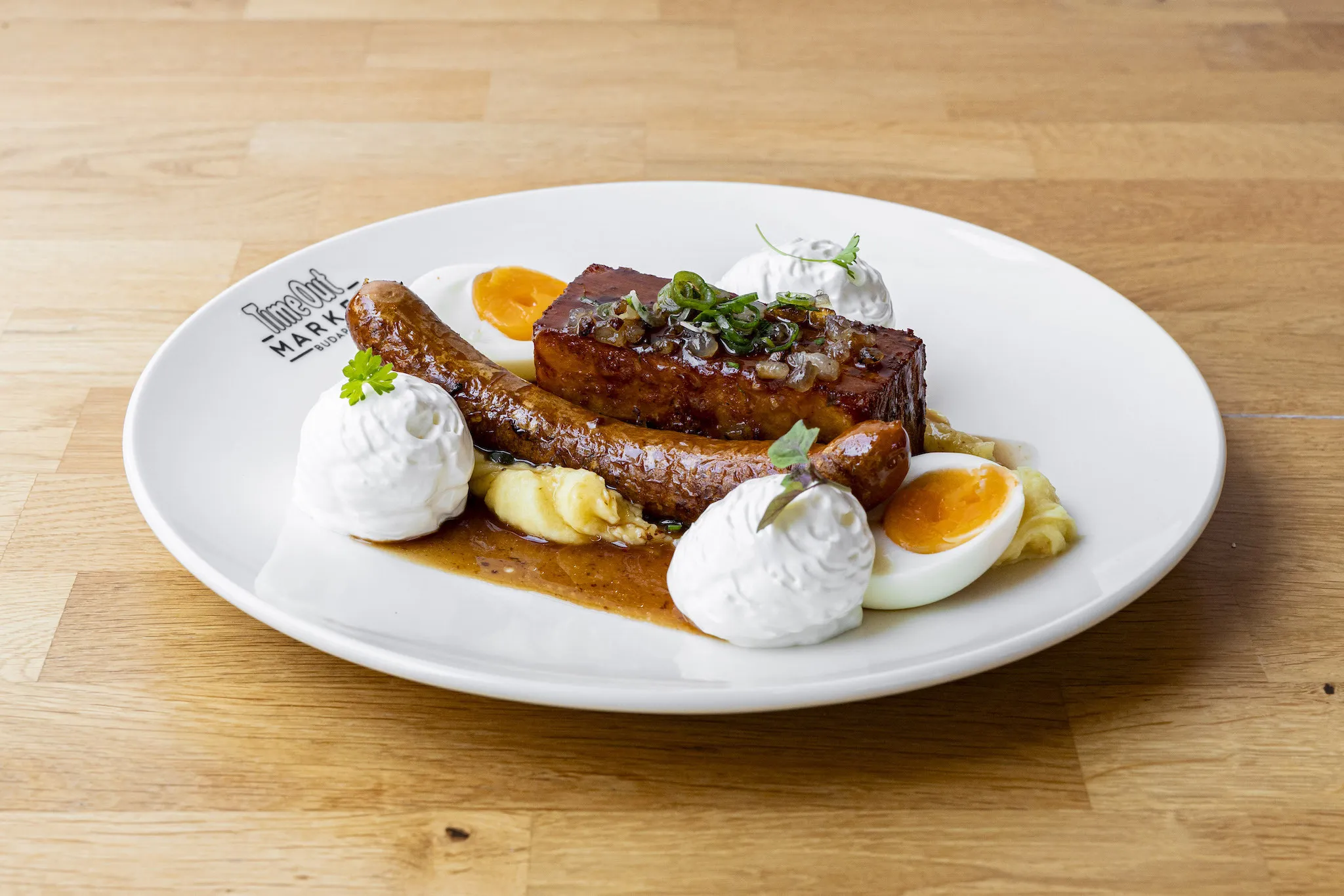 A dish from Szaletly at Time Out Market Budapest