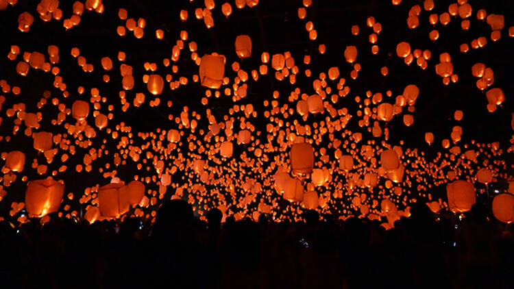 七夕スカイランタン祭り