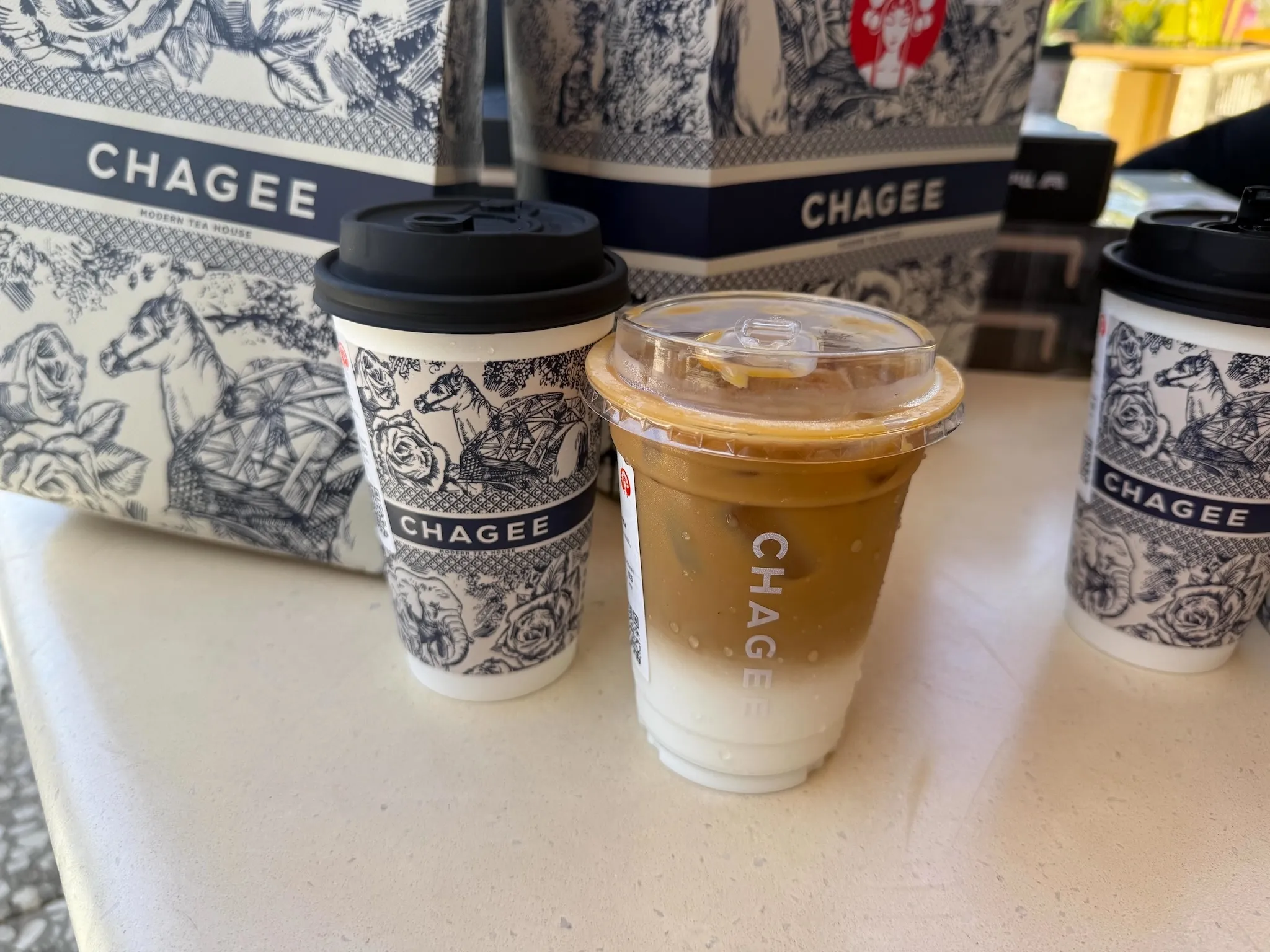 Chagee Modern Tea House drinks
