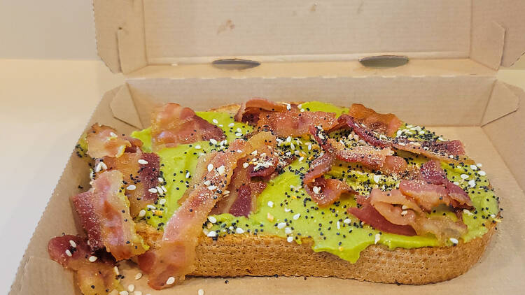 Dunkin’: Bacon Topped Avocado Toast
