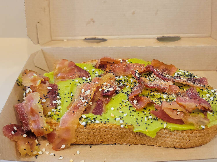 Dunkin’: Bacon Topped Avocado Toast