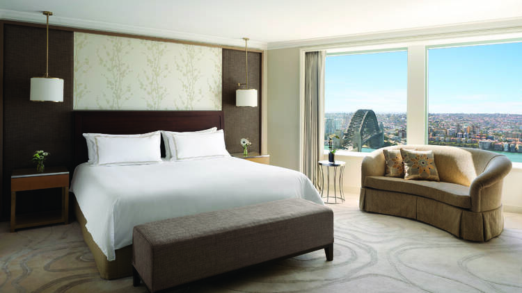 Hotel room with Sydney Harbour views