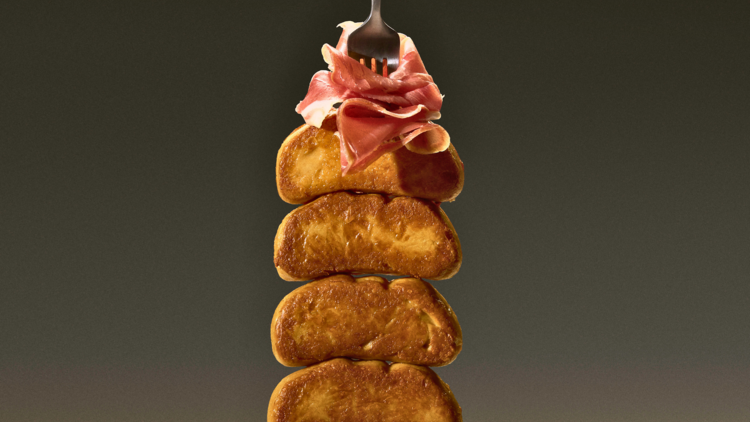 Foie gras skewer