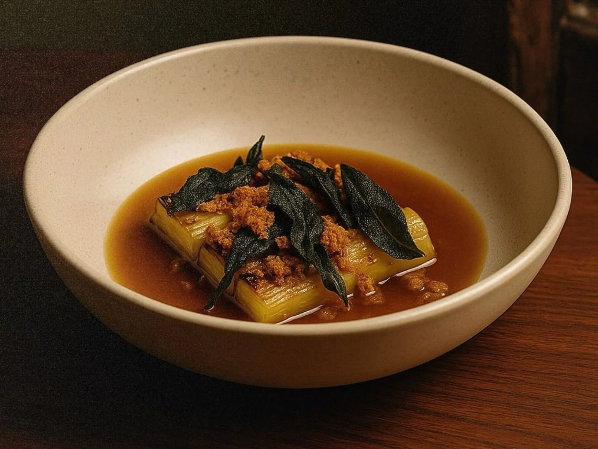 Club Street Laundry charred leeks