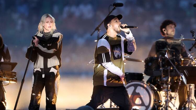 Linkin Park performing live in Munich, Germany