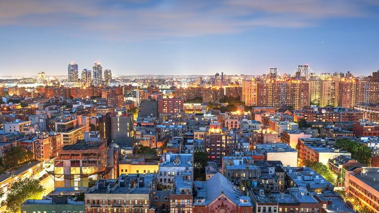 Aerial view of New York City