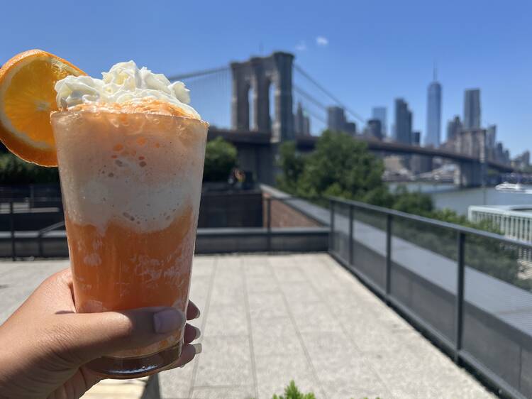 This Dumbo rooftop is shaking up $10 frozen cocktails when the weather hits 90 degrees