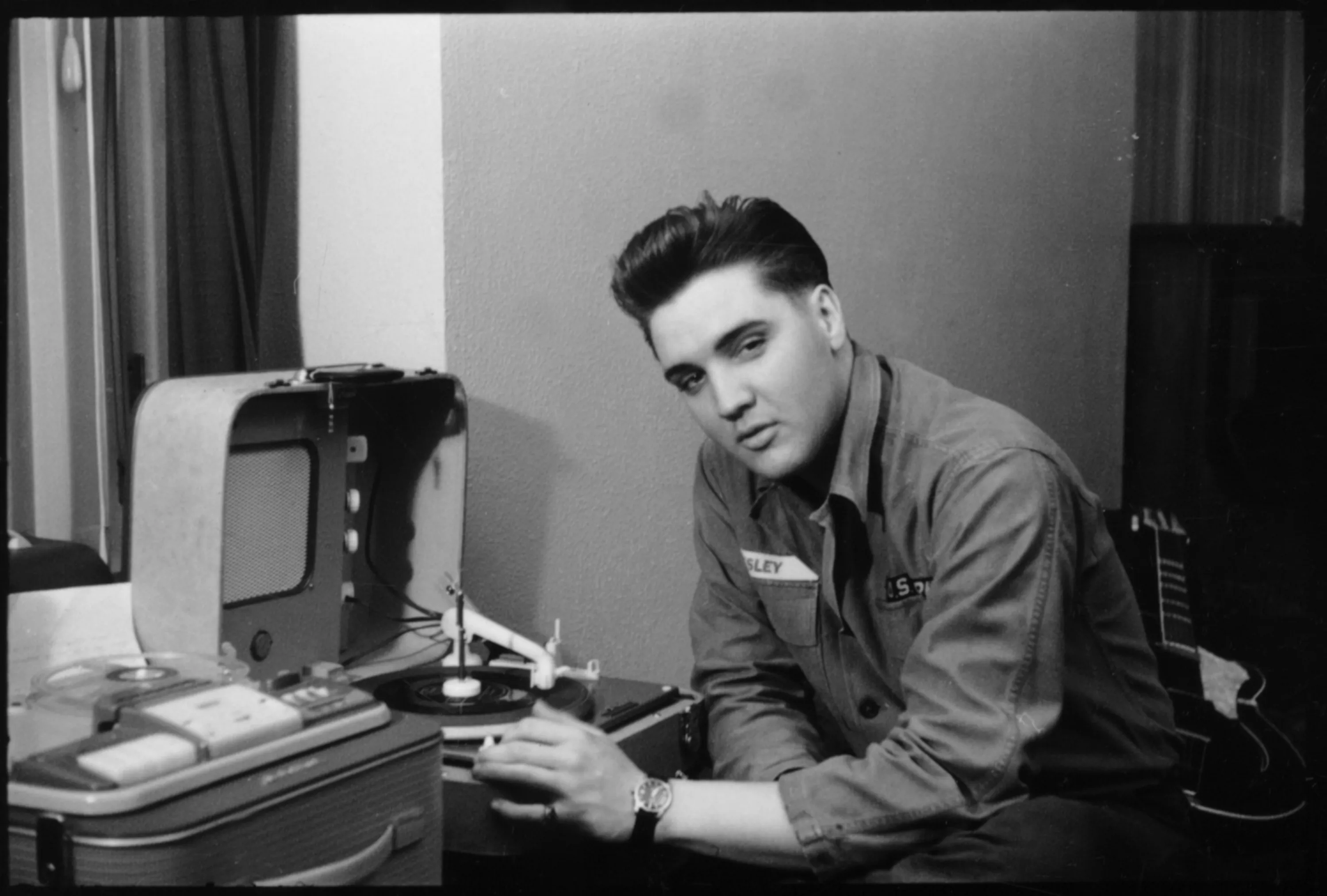 Photograph: 1958; Publicity photo taken shortly after his arrival. Bad Neuheim, Germany