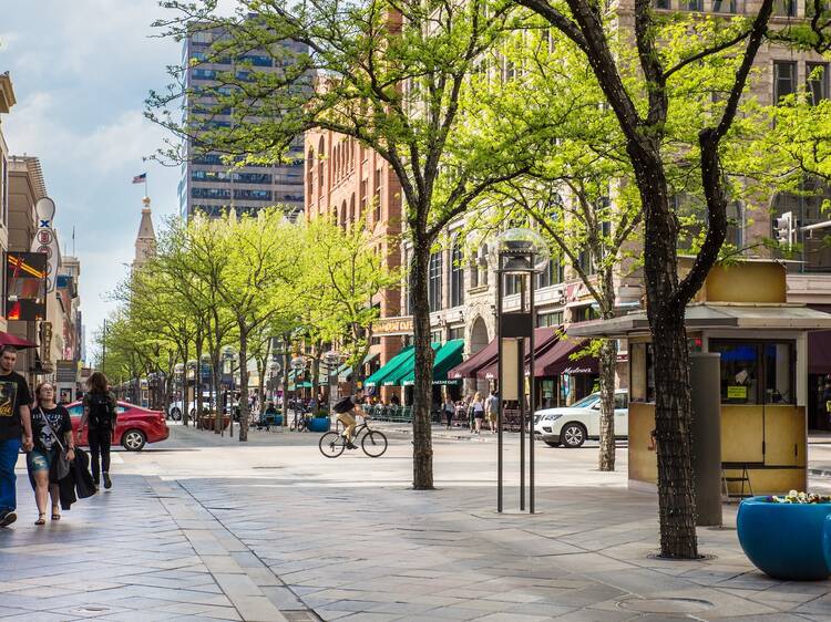 Explore the newly revamped 16th Street Pedestrian Mall