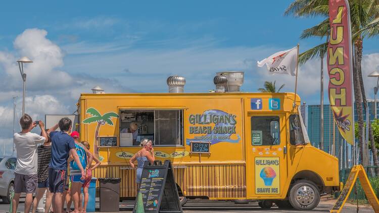 Food truck in Honolulu, Hawaii
