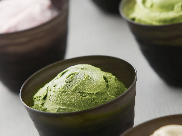 Matcha ice cream at Nanaya