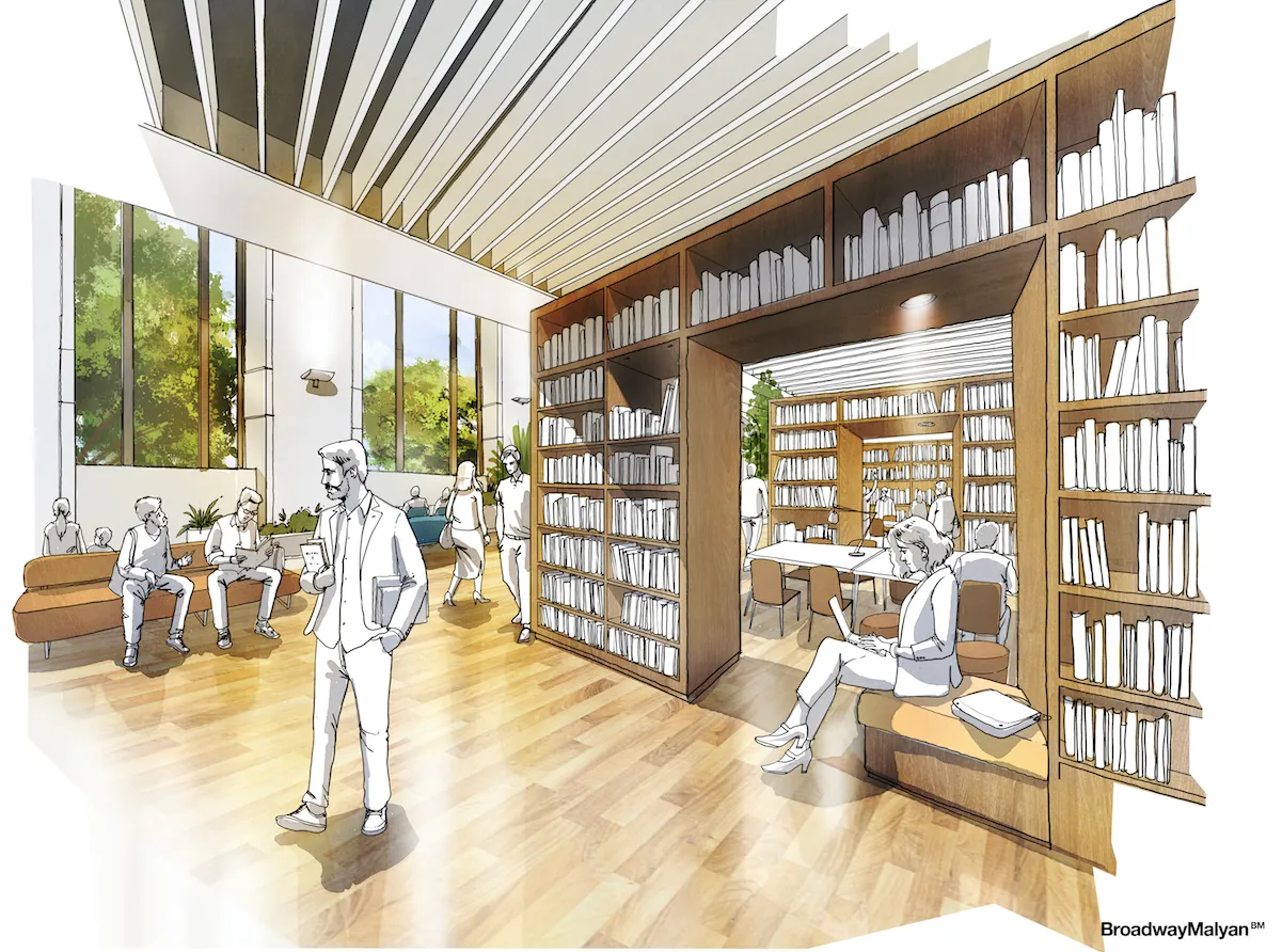 Imagem de projecto da Biblioteca António Lobo Antunes
