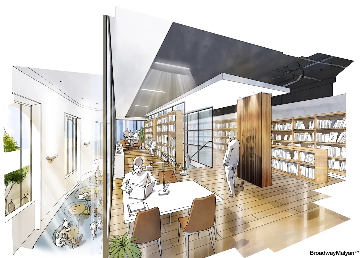 Imagem de projecto da Biblioteca António Lobo Antunes