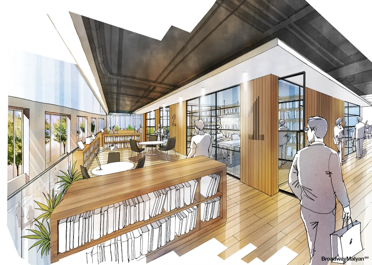 Imagem de projecto da Biblioteca António Lobo Antunes