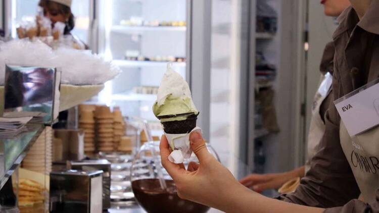 Try perfect Gelato at Cremeria Cavour