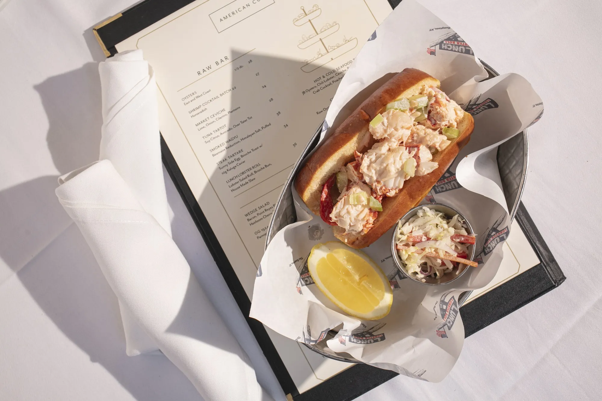 LUNCH x American Cut lobster roll