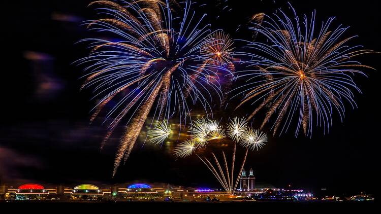 Fireworks at Navy Pier in Chicago