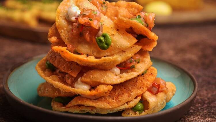 The Spot Singapore salmon nachos